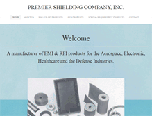 Tablet Screenshot of premiershielding.com